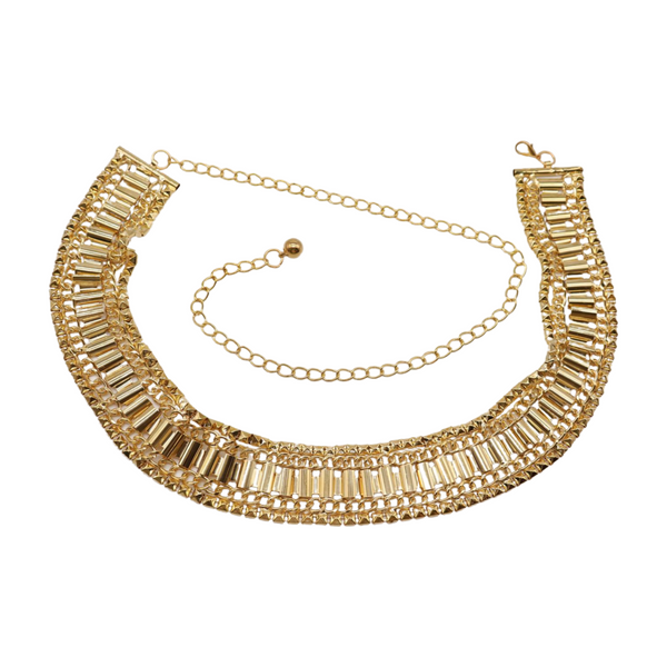 Brand New Women Gold Metal Chain Fashion Belt Hip High Waist Size S M L