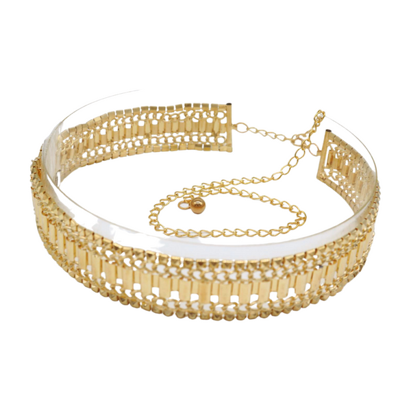 Brand New Women Gold Metal Chain Fashion Belt Hip High Waist Size S M L