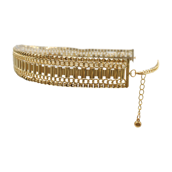 Brand New Women Gold Metal Chain Fashion Belt Hip High Waist Size S M L
