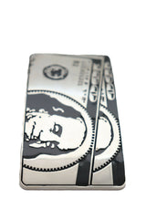 Men Silver Metal Belt Buckle Hip Hop Street Fashion Club 100$ Bill Money Hood