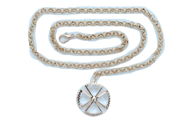 Brand New Women Gold Metal Chain Skinny Waistband Fashion Belt Flower Charm Plus XL XXL
