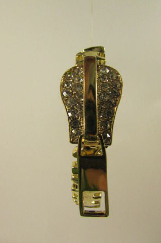 Gold Metal Thin Bracelet Big Zipper Silver Rhinestones New Women Fashion Jewelry Accessories - alwaystyle4you - 6