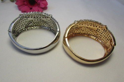 Gold / Silver Metal Retro Bracelet Cuff Multi Rhinestones New Women Fashion Jewelry Accessories - alwaystyle4you - 7