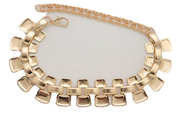 Brand New Women Gold Boot Mesh Chain Links Bracelet Shoe Charm Jewelry Bling Street Bling
