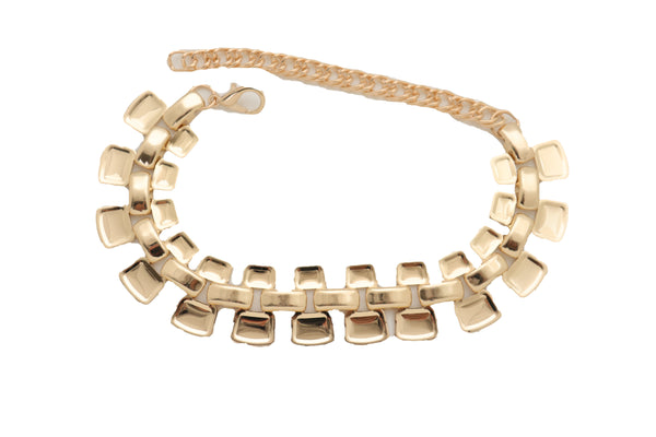 Brand New Women Gold Boot Mesh Chain Links Bracelet Shoe Charm Jewelry Bling Street Bling