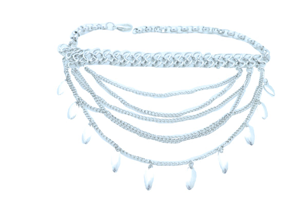 Brand New Women Silver Metal Chain Boot Bracelet Anklet Shoe Leaf Charm Fashion Jewelry