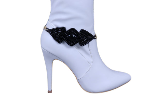 Women Western Metal Boot Chain Bracelet Shoe Bling Arrow Head Shape Charm Anklet One Size