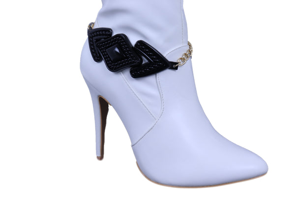 Women Western Metal Boot Chain Bracelet Shoe Bling Arrow Head Shape Charm Anklet One Size