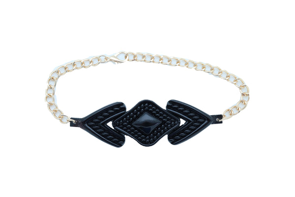 Women Western Metal Boot Chain Bracelet Shoe Bling Arrow Head Shape Charm Anklet One Size