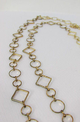 New Women Decorative Accessories Lingerie Bra Straps Gold Metal Squares Circles - alwaystyle4you - 6