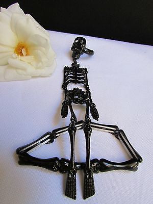 Hot Women Black Skeleton Hand Ring Chain Slave Long Bracelet Skull Fashion - alwaystyle4you - 7
