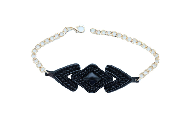 Women Western Metal Boot Chain Bracelet Shoe Bling Arrow Head Shape Charm Anklet One Size