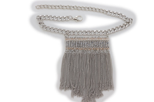 Brand New Women Silver Metal Chain Boot Bracelet Shoe Fringe Tassel Ethnic Tribal Charm