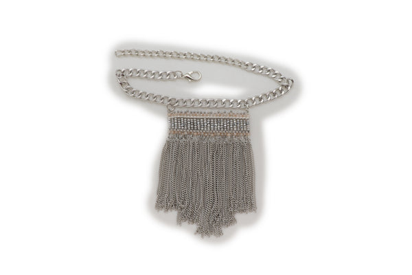 Brand New Women Silver Metal Chain Boot Bracelet Shoe Fringe Tassel Ethnic Tribal Charm