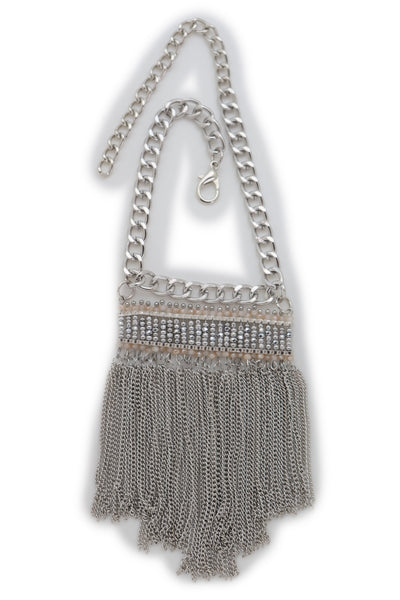 Brand New Women Silver Metal Chain Boot Bracelet Shoe Fringe Tassel Ethnic Tribal Charm