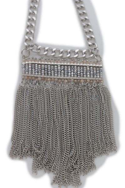 Brand New Women Silver Metal Chain Boot Bracelet Shoe Fringe Tassel Ethnic Tribal Charm