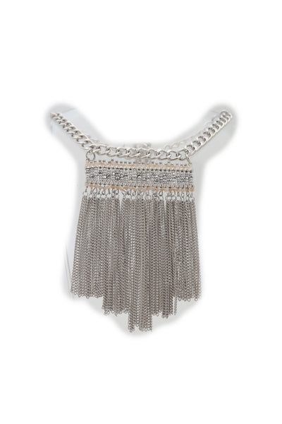 Brand New Women Silver Metal Chain Boot Bracelet Shoe Fringe Tassel Ethnic Tribal Charm