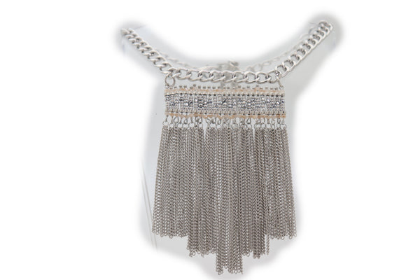 Brand New Women Silver Metal Chain Boot Bracelet Shoe Fringe Tassel Ethnic Tribal Charm