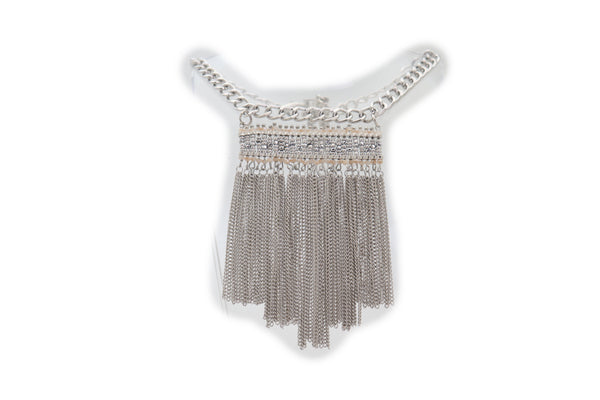 Brand New Women Silver Metal Chain Boot Bracelet Shoe Fringe Tassel Ethnic Tribal Charm