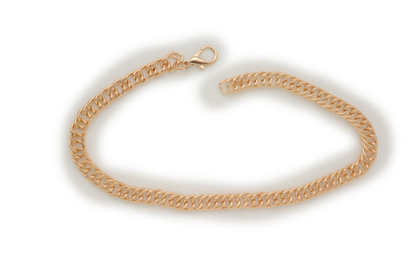 Brand New Women Gold Metal Boot Chain Links Bracelet Western Shoe Basic Anklet Jewelry