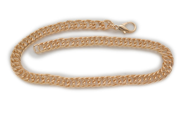 Brand New Women Gold Metal Boot Chain Links Bracelet Western Shoe Basic Anklet Jewelry