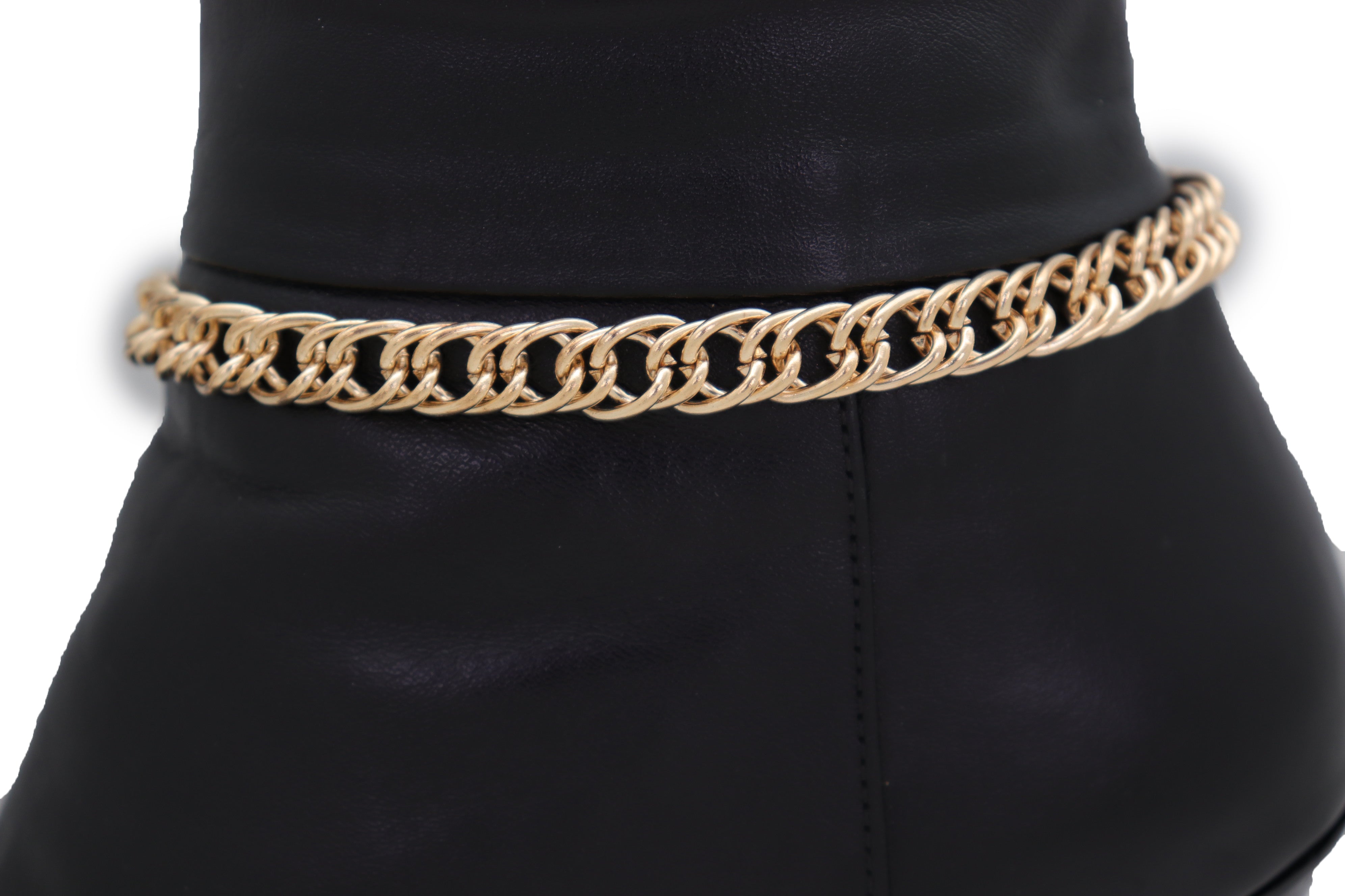 Brand New Women Gold Metal Boot Chain Links Bracelet Western Shoe Basi ...