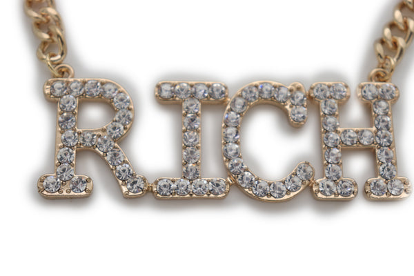Brand New Women Western Gold Metal Chain Boot Bracelet RICH Shoe Charm Anklet Bling Cool
