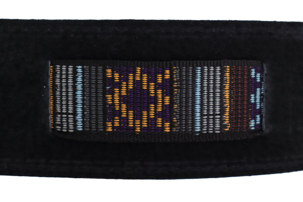 Brand New Women Black Fabric Wrap Around Ethnic Bohemian Fashion Tie Belt Hip Waist S M L