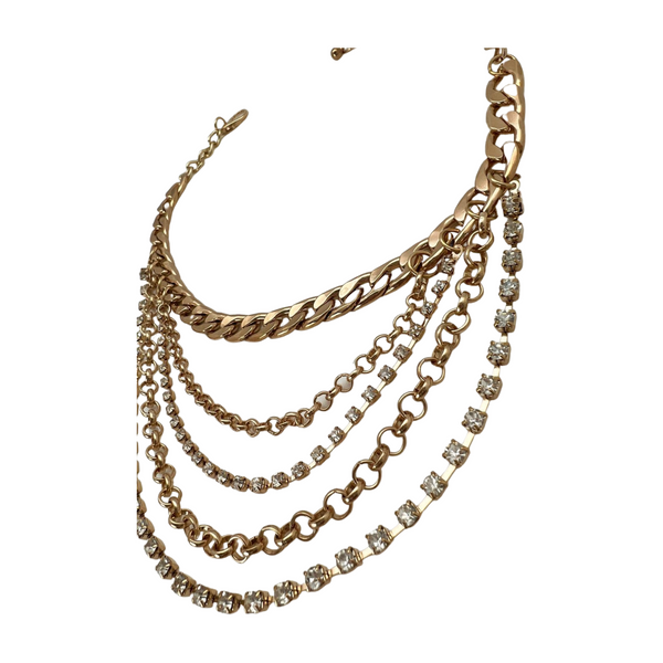 Brand New Women Gold Metal Boot Chain Bracelet Anklet Shoe Multi Strand Back Charm Jewelry One Size