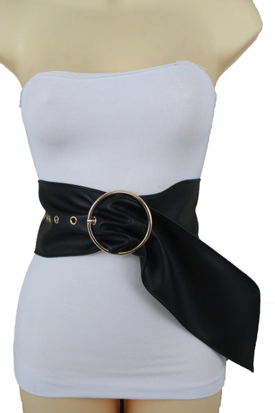 Brand New Women Silver Metal Chain Belt Circle Round Charm S M