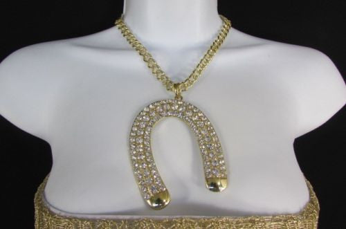 New Women Gold Metal Head Chain Wrist Bracelet Chunky Links Connected Ring