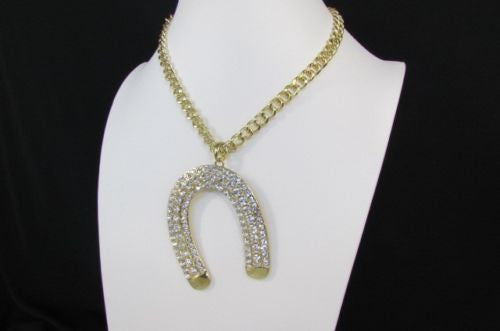 New Women Gold Metal Head Chain Wrist Bracelet Chunky Links Connected Ring