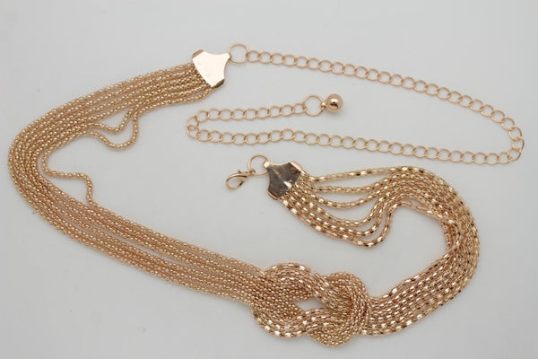 Mesh Braided Metal Hip High Waist Belt New Women Fashion Accessories Plus Size XS-XL