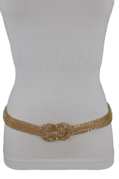 Mesh Braided Metal Hip High Waist Belt New Women Fashion Accessories Plus Size XS-XL