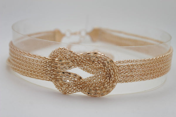 Mesh Braided Metal Hip High Waist Belt New Women Fashion Accessories Plus Size XS-XL