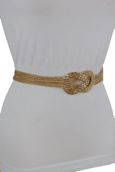 Mesh Braided Metal Hip High Waist Belt New Women Fashion Accessories Plus Size XS-XL