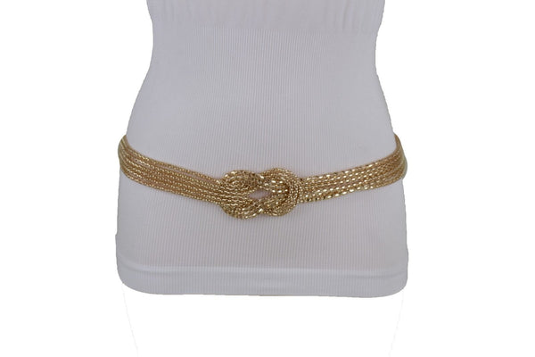 Mesh Braided Metal Hip High Waist Belt New Women Fashion Accessories Plus Size XS-XL