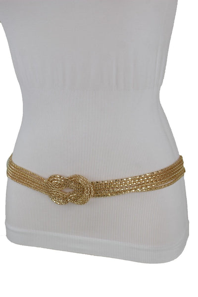Mesh Braided Metal Hip High Waist Belt New Women Fashion Accessories Plus Size XS-XL