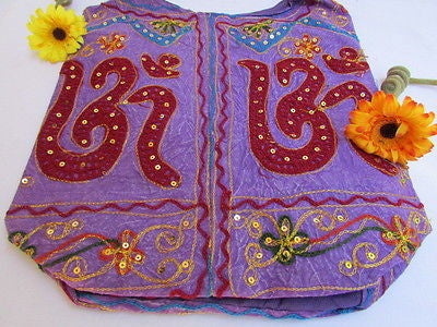 New Women Cross Body Fabric Fashion Messenger Hand India Peace Sign Purple - alwaystyle4you - 37