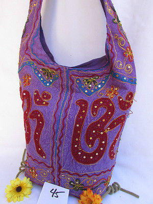 New Women Cross Body Fabric Fashion Messenger Hand India Peace Sign Purple - alwaystyle4you - 43