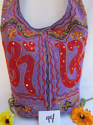 New Women Cross Body Fabric Fashion Messenger Hand India Peace Sign Purple - alwaystyle4you - 32