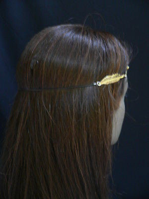 New Women Big Gold Metal Leaf Head Chain Band Fashion Jewelry Grecian Headband - alwaystyle4you - 11