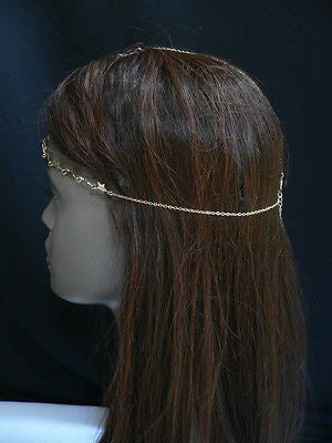Women Gold Trendy Multi Stars Head Chain Grecian Circlet Fashion Jewelry - alwaystyle4you - 9