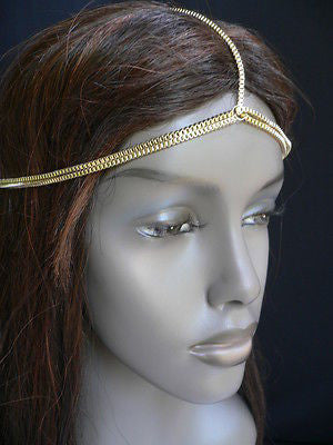 New Women Classic Gold Head Body Thin Chain Fashion Jewelry Grecian Circlet - alwaystyle4you - 8