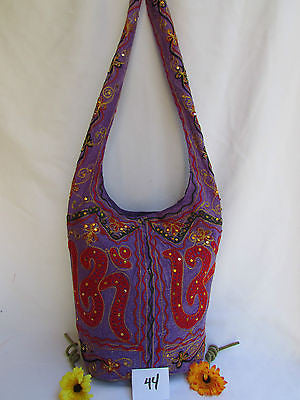 New Women Cross Body Fabric Fashion Messenger Hand India Peace Sign Purple - alwaystyle4you - 24