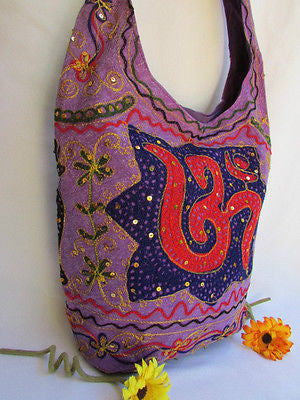 New Women Cross Body Fabric Fashion Messenger Hand India Peace Sign Purple - alwaystyle4you - 15