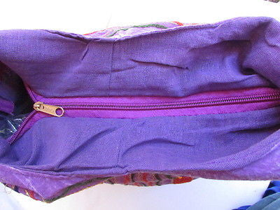 New Women Cross Body Fabric Fashion Messenger Hand India Peace Sign Purple - alwaystyle4you - 54
