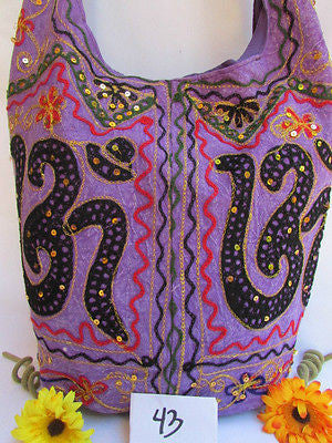 New Women Cross Body Fabric Fashion Messenger Hand India Peace Sign Purple - alwaystyle4you - 18