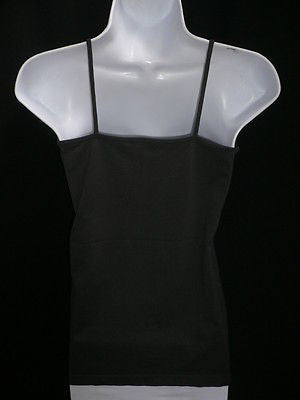 New Women Charcoal Basic Tank Top Sexy Camisole Spaghetti Straps Plus Size Medium Large - alwaystyle4you - 11