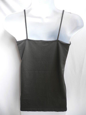 New Women Charcoal Basic Tank Top Sexy Camisole Spaghetti Straps Plus Size Medium Large - alwaystyle4you - 8